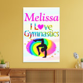 体操パーソナライズされたキャンバス印刷が大好き キャンバスプリント (インサイチュ (リビング))