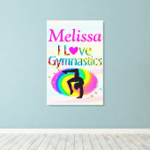 体操パーソナライズされたキャンバス印刷が大好き キャンバスプリント (インサイチュ (ウッドフロア))