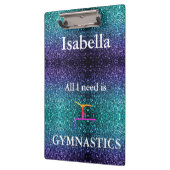 体操パーソナライズされたクリップボード – 学校/オフィス クリップボード (左)