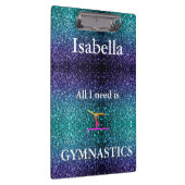 体操パーソナライズされたクリップボード – 学校/オフィス クリップボード (右)