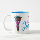 体操パーソナライズされたコーチ先生Acro ツートーンマグカップ (左)