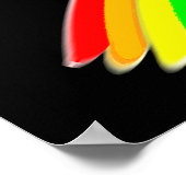 体操パーソナライズされたゴールデザイン ポスター (角)