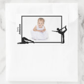 体操パーソナライズされたシール 長方形シール (バッグ)