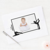 体操パーソナライズされたシール 長方形シール (封筒)