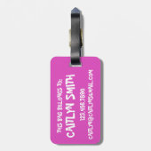 体操パーソナライズされたダンスアクロバティクスアクロジム ラゲッジタグ (裏面縦)