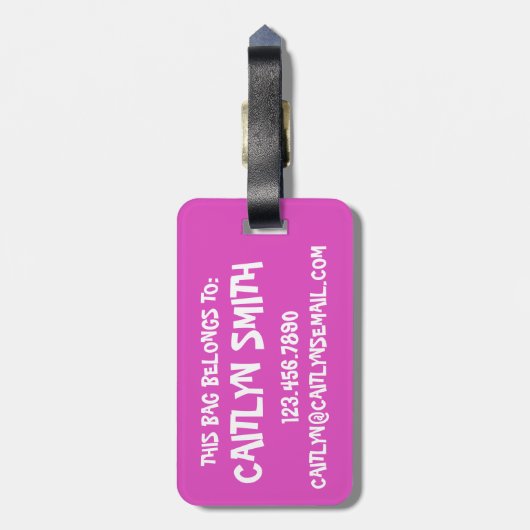 体操パーソナライズされたダンスアクロバティクスアクロジム ラゲッジタグ (裏面縦)