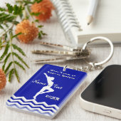 体操パーソナライズされたチームのギフト、あなたの色 キーホルダー (正面右)