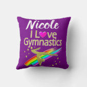 体操パーソナライズされたデザイン クッション (裏面)