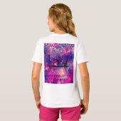 体操パーソナライズされたパーティーTシャツ Tシャツ (裏面フル)