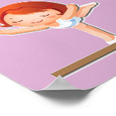 体操パーソナライズされたポスター ポスター (角)