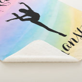 体操パーソナライズされたレインボーグラデーション シェルパブランケット (3/4)