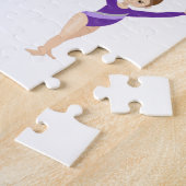 体操パーソナライズされた体操の女の子のジグソーパズ ジグソーパズル (側面)