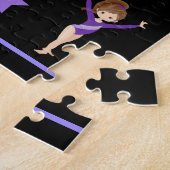 体操パーソナライズされた体操の少女のパズル。 ジグソーパズル (側面)