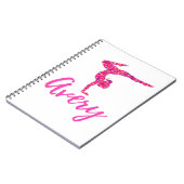 体操パーソナライズされた体操選手の名前エイブリィ ノートブック (左側)