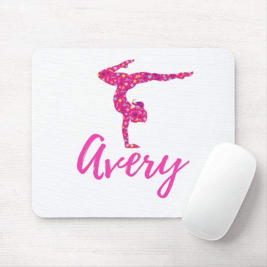体操パーソナライズされた体操選手の名前エイブリィ マウスパッド (マウス)