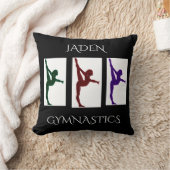 体操パーソナライズされた名装飾用クッション。 クッション (ブランケット)