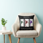 体操パーソナライズされた名装飾用クッション。 クッション (椅子)