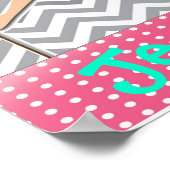 体操パーソナライズされた女子バーポスター ポスター (角)