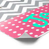 体操パーソナライズされた女子バーポスター ポスター (角)