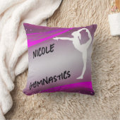 体操パーソナライズされた女 クッション (ブランケット)