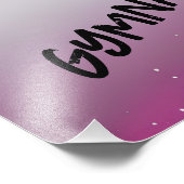 体操パーソナライズされた女 フォトプリント (角)