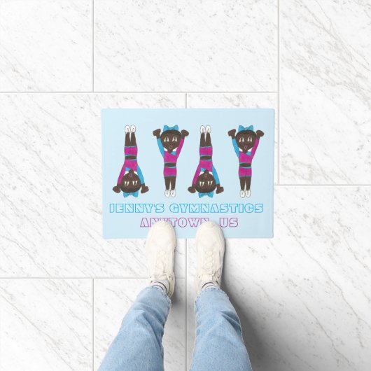 体操パーソナライズされた学院ダンススタジオジム ドアマット (室内)