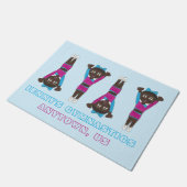 体操パーソナライズされた学院ダンススタジオジム ドアマット (アングル)