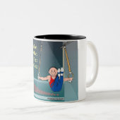 体操パーソナライズされた学 – 男性マンガ ツートーンマグカップ (正面右)