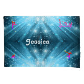 体操パーソナライズされた枕 – 名前を追加 枕カバー (正面)