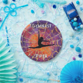 体操パーソナライズされた業ハロウィーンスパイダーウェブ ペーパープレート (パーティー)