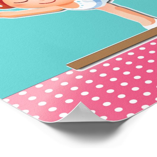 体操パーソナライズされた用ギフト ポスター (角)