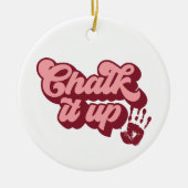 体操パーソナライズされた装飾、カスタム体操選手 セラミックオーナメント (正面)