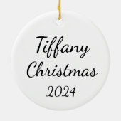 体操パーソナライズされた装飾、カスタム体操選手 セラミックオーナメント (裏面)