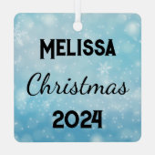 体操パーソナライズされた装飾、カスタム体操選手 メタルオーナメント (裏面)