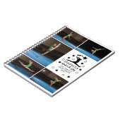 体操パーソナライズされた5写真コラージュ名年 ノートブック (左側)