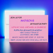 体操パーティの招待状 招待状