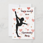 体操パーティの招待状 招待状 (正面)