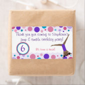 体操パーティーの好意ラベル紫とピンク ラベル (インサイチュ)