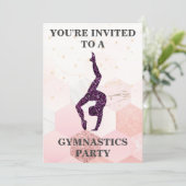 体操パーティーの招待状 招待状 (スタンド正面)
