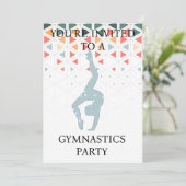 体操パーティーの招待状 招待状 (スタンド正面)