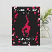 体操パーティーの招待状 招待状 (スタンド正面)