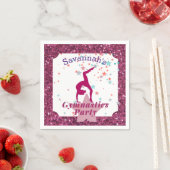 体操パーティーグリッター&スター スタンダードカクテルナプキン (インサイチュ)