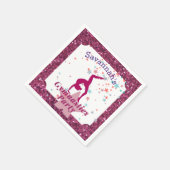 体操パーティーグリッター&スター スタンダードカクテルナプキン (角)