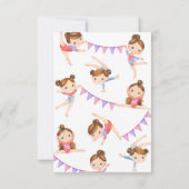 体操パーティーサンキューカード サンキューカード (裏面)