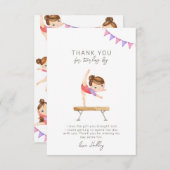 体操パーティーサンキューカード サンキューカード (正面/裏面)