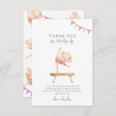 体操パーティーサンキューカード サンキューカード (正面/裏面)