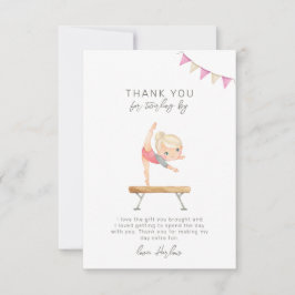 体操パーティーサンキューカード サンキューカード
