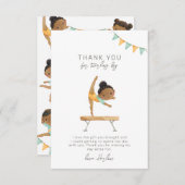 体操パーティーサンキューカード サンキューカード (正面/裏面)