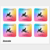 体操パーティースクエアステッカー スクエアシール (シート)