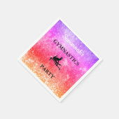 体操パーティーパーソナライズされたセット50ナプキン スタンダードカクテルナプキン (角)